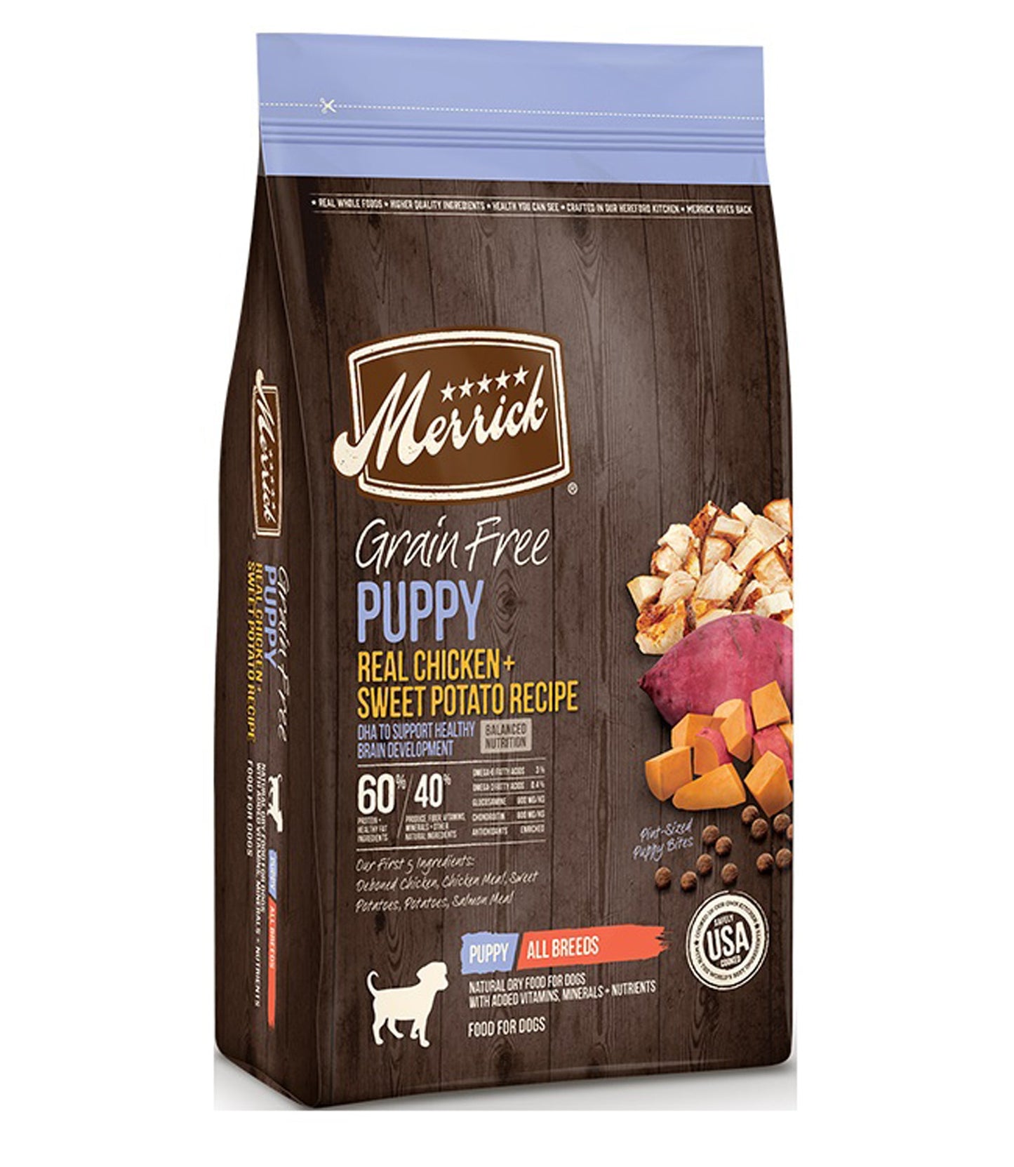 Merrick Grain Free Puppy Chicken & Sweet Potato Recipe – 4lb