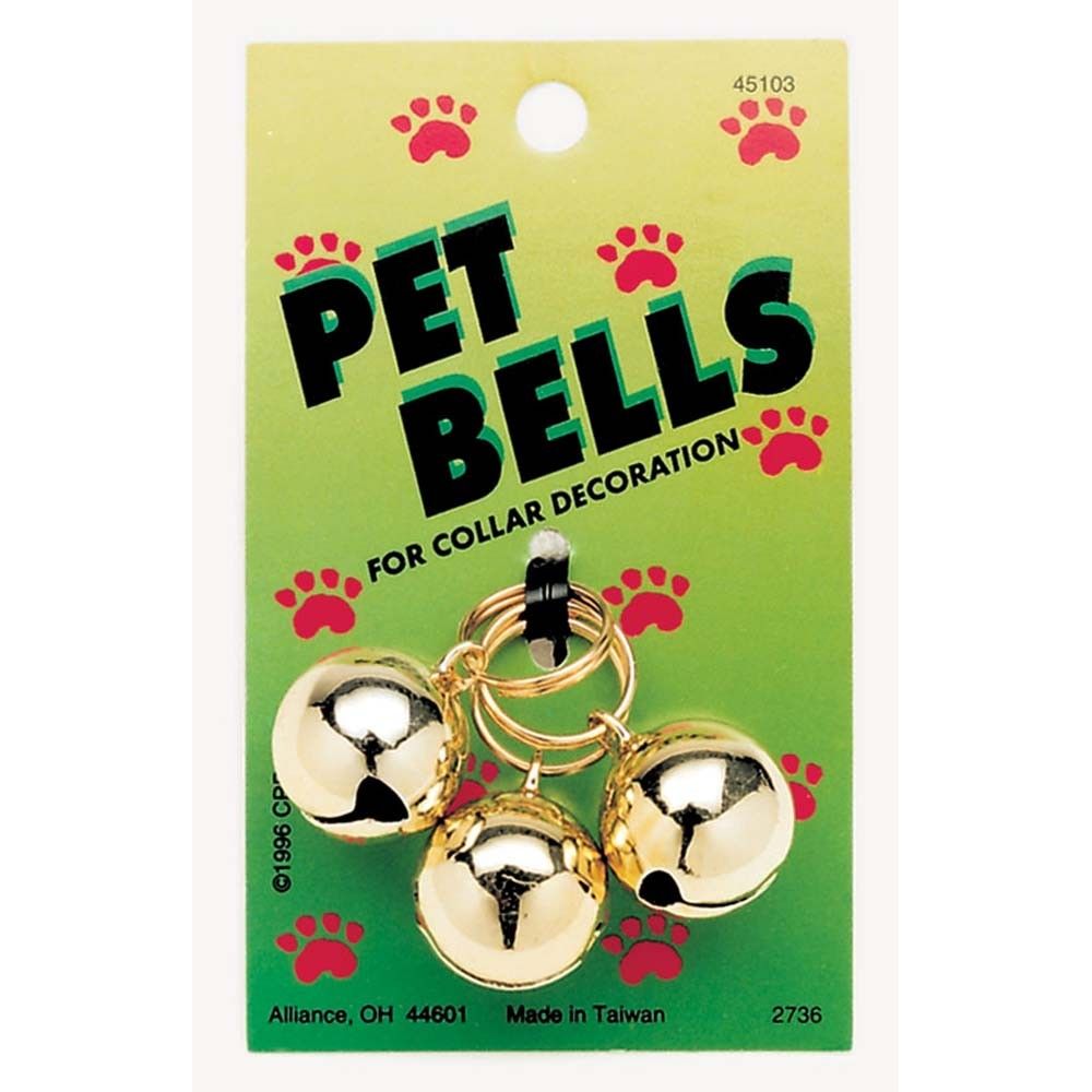 Coastal Round Cat Bell – Gold (1 in, 3 Pack)