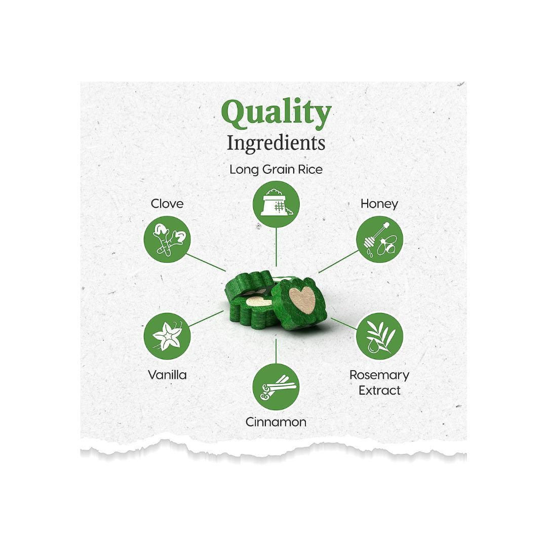 Ark Naturals Breath-Less Brushless Toothpaste Mini Chews for Dogs & Cats – 4oz Bag