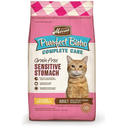Merrick Purrfect Bistro Complete Care Sensitive Stomach Recipe – 4lb