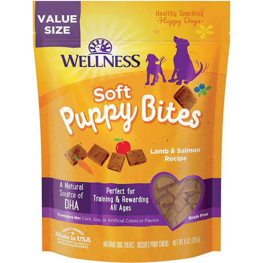 Wellness Soft Puppy Bites – Lamb & Salmon, 8oz Value Bag