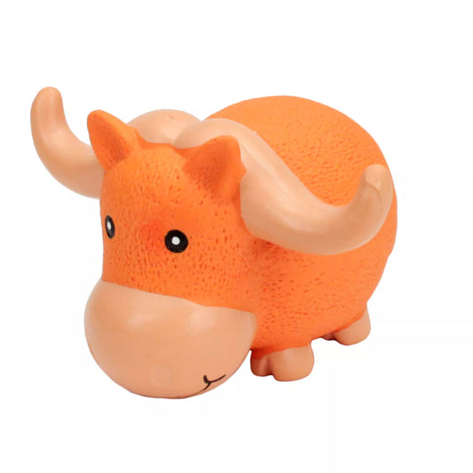 Coastal Pet Rascals Grunt Big Horn Bull Dog Toy – 6.5”