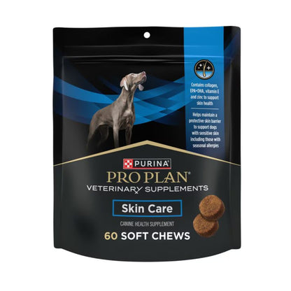 Purina Pro Plan Veterinary Diets Skin Care Soft Chews for Dogs – 60 Count