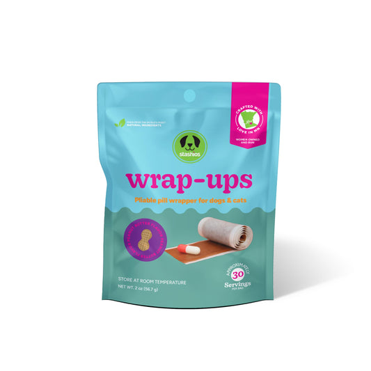 Stashios Wrap-Ups – Peanut Butter Pill Wrapper for Dogs & Cats (2oz Roll)