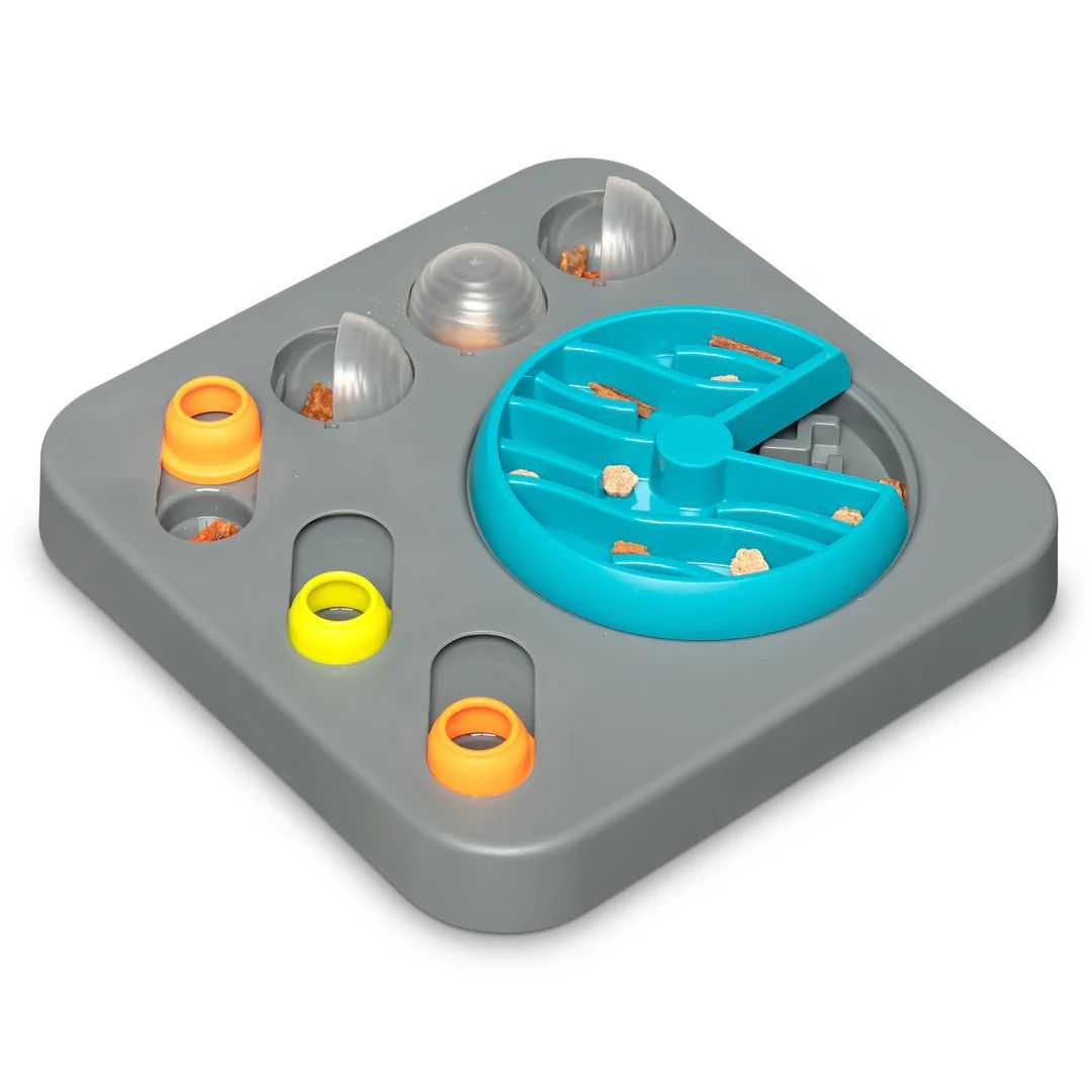 Messy Mutts Dog Interactive Puzzle Feeder – Square Small