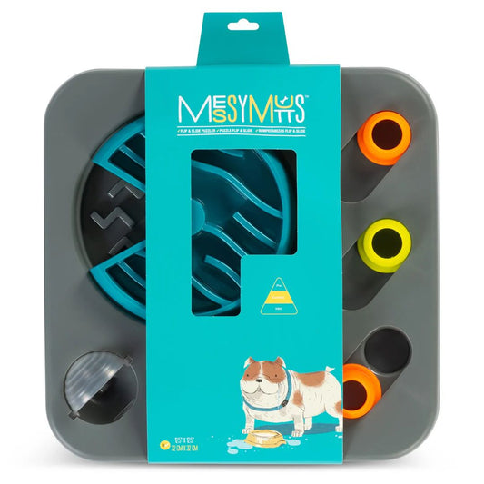 Messy Mutts Dog Interactive Puzzle Feeder – Square Small