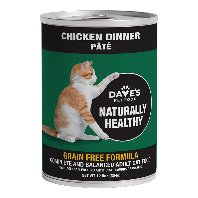 Dave's Naturally Healthy Chicken Formula Cat Food (12.5 oz, Case of 12)