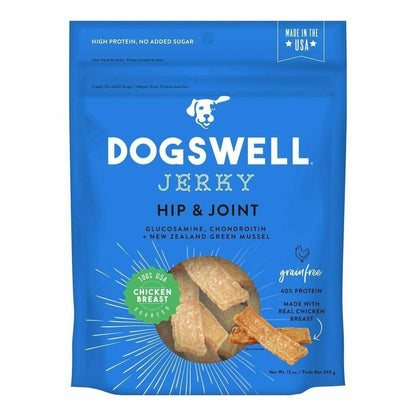 Dogswell Hip & Joint Grain-Free Jerky Dog Treats – Chicken (12oz)