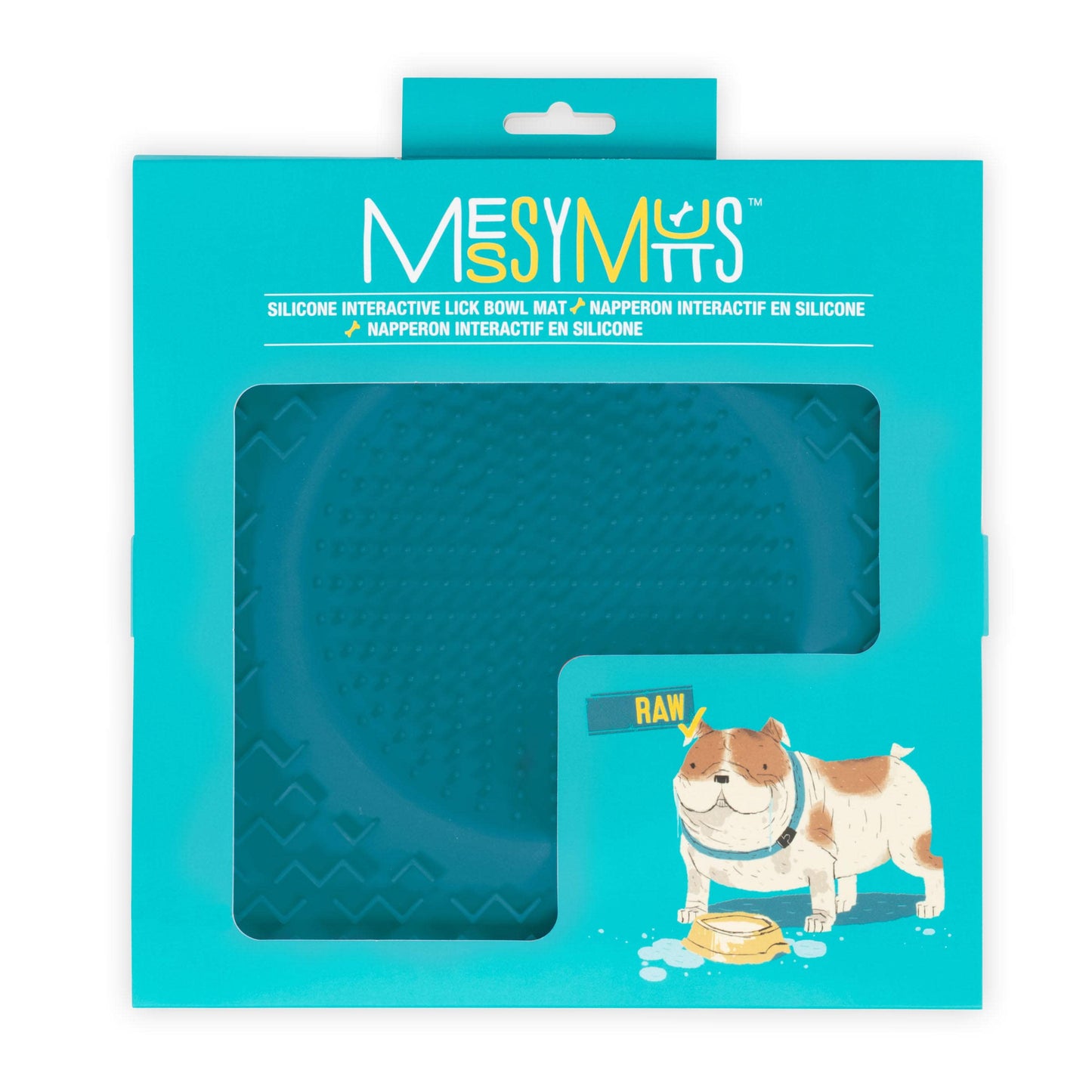 Messy Mutts Dog Therapeutic Lickin’ Bowl – Blue