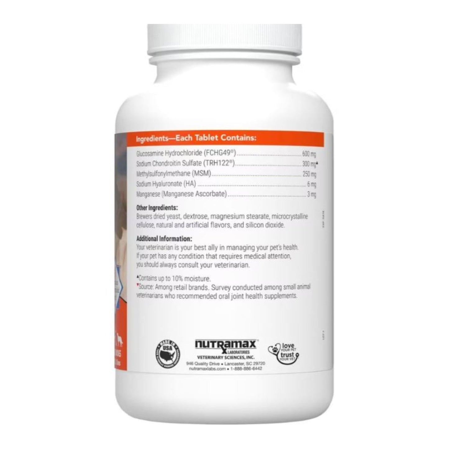 Cosequin Joint Health Supplement with MSM for Dogs – 120 Chewable Tablets