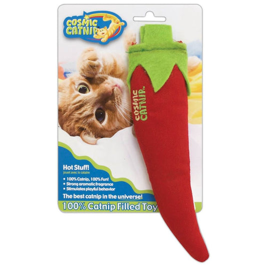 OurPets Cosmic Catnip Chili Pepper Toy – “Hot Stuff” (Red/Green)