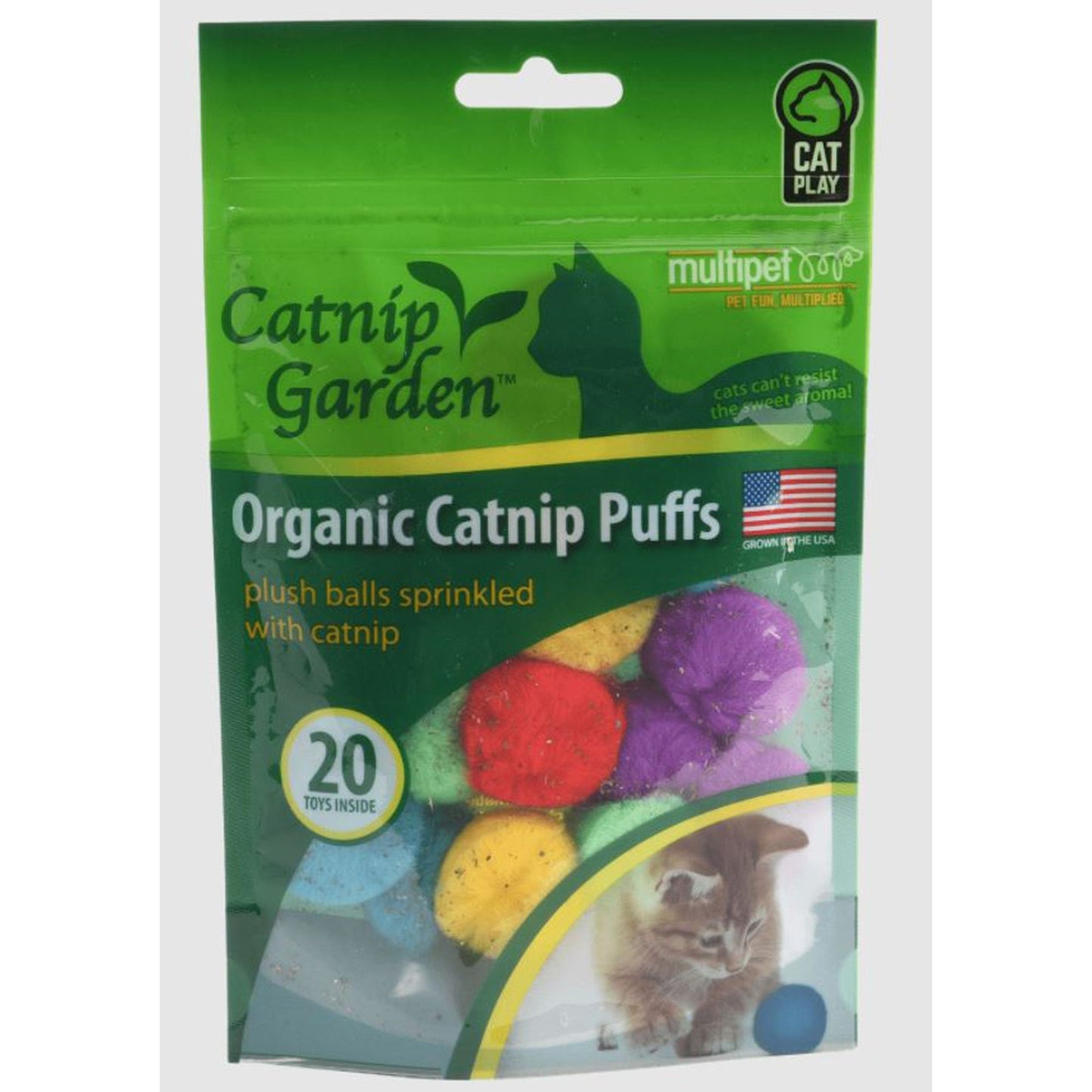 Multipet Catnip Garden Catnip Puffs – 20 Count Bag