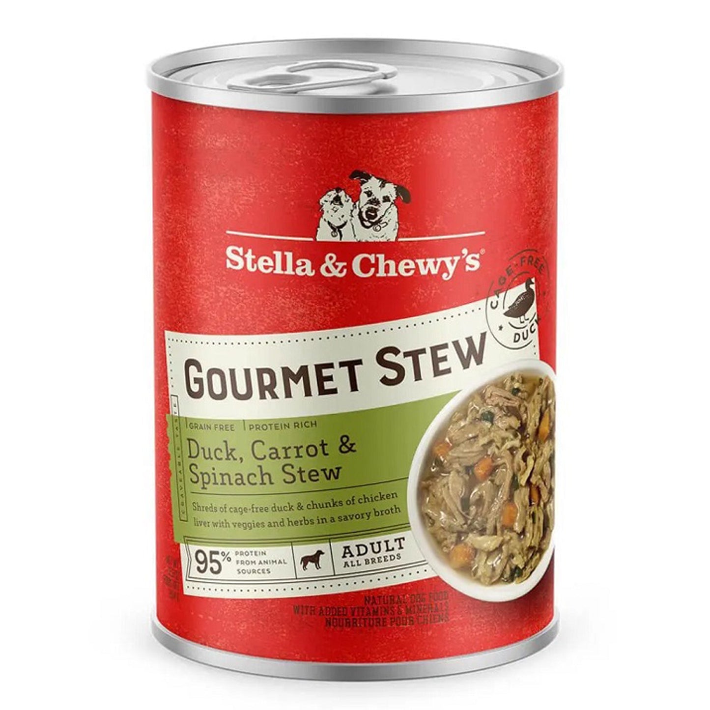 Stella & Chewy’s Gourmet Stew – Duck, Carrot & Spinach (12.5 oz, Case of 12)