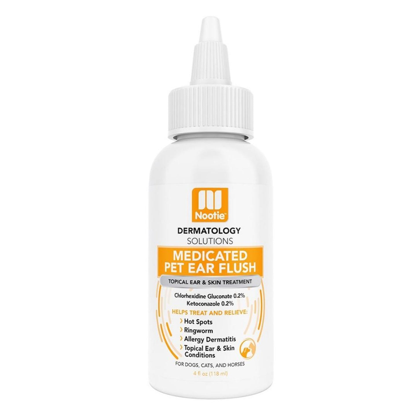 Nootie Dog Dermatology Solutions Medicated Ear Flush — 4oz