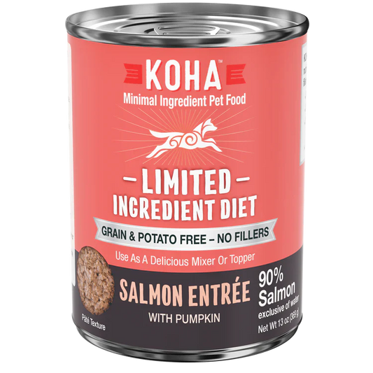 Koha Limited Ingredient Dog Food – Salmon Paté, Grain-Free (13oz, Case of 12)