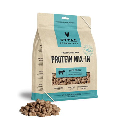 Vital Essentials Dog Freeze-Dried Topper – Beef Recipe (18oz)