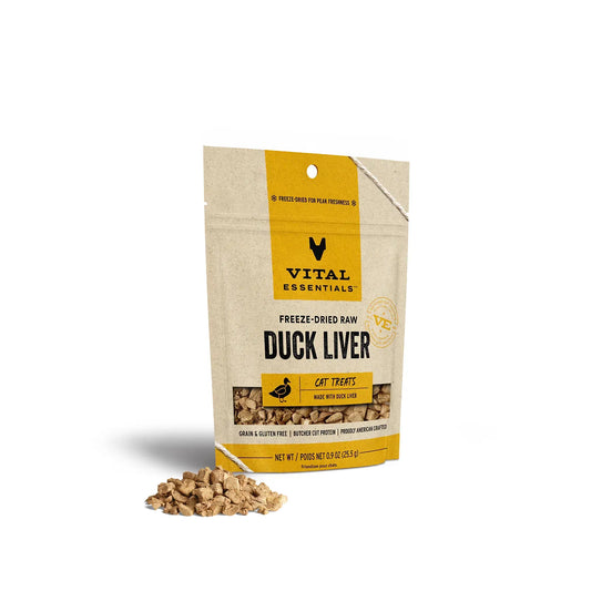 Vital Essentials Cat Freeze-Dried Treat – Duck Liver (0.9oz)