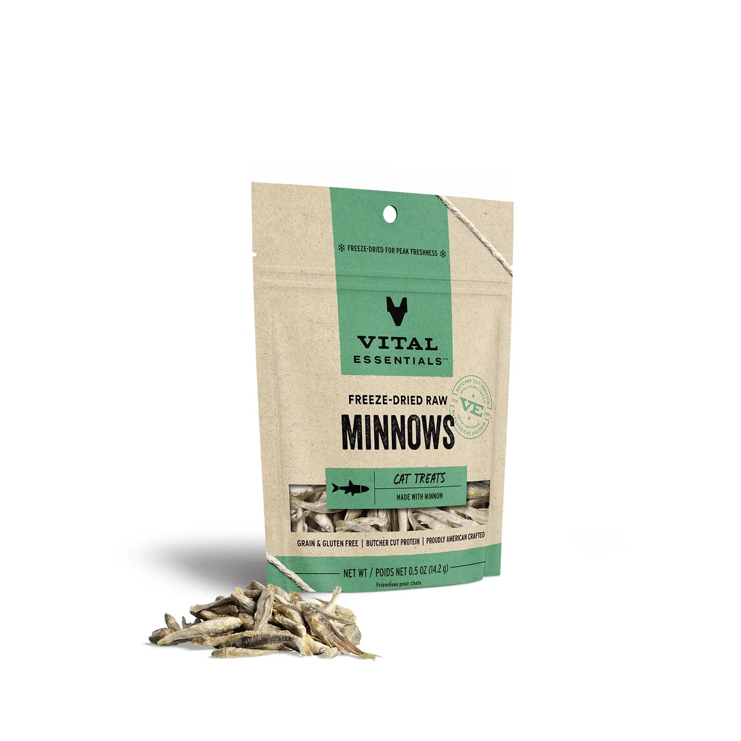 Vital Essentials Cat Freeze-Dried Treat – Minnows (0.5oz)