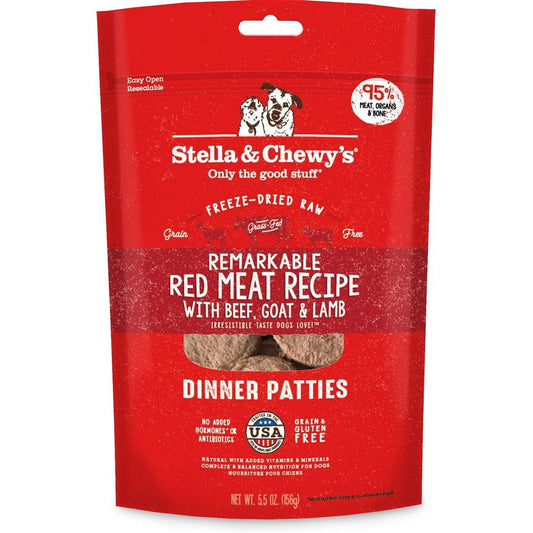 Stella & Chewy's Freeze-Dried Dinner Patties – Red Meat Recipe (5.5 oz)