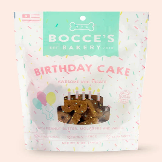 Bocce’s Bakery Birthday Cake Biscuits for Dogs – 5oz