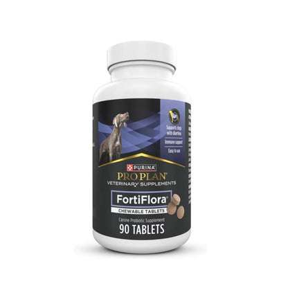 Purina Pro Plan FortiFlora Chewable Probiotic Supplement for Dogs – 90 Tablets